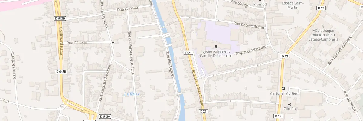 Plan du 58 Rue de la République au Cateau-Cambrésis