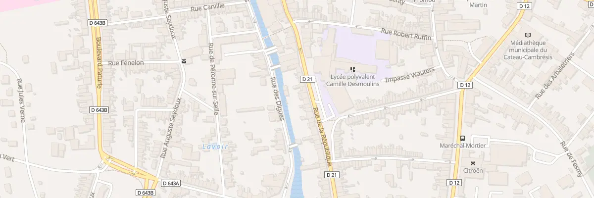 Plan du 60 Rue de la République au Cateau-Cambrésis