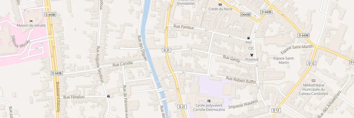 Plan du 31B Rue de la République au Cateau-Cambrésis