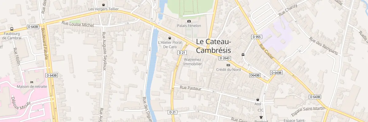 Plan du 5 Rue de la République au Cateau-Cambrésis