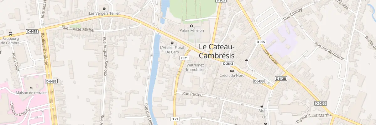 Plan du 1 Rue de la République au Cateau-Cambrésis