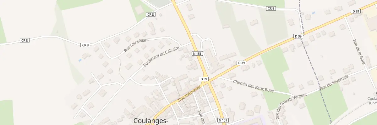 Plan du 25 Rue d’Auxerre à Coulanges-sur-Yonne