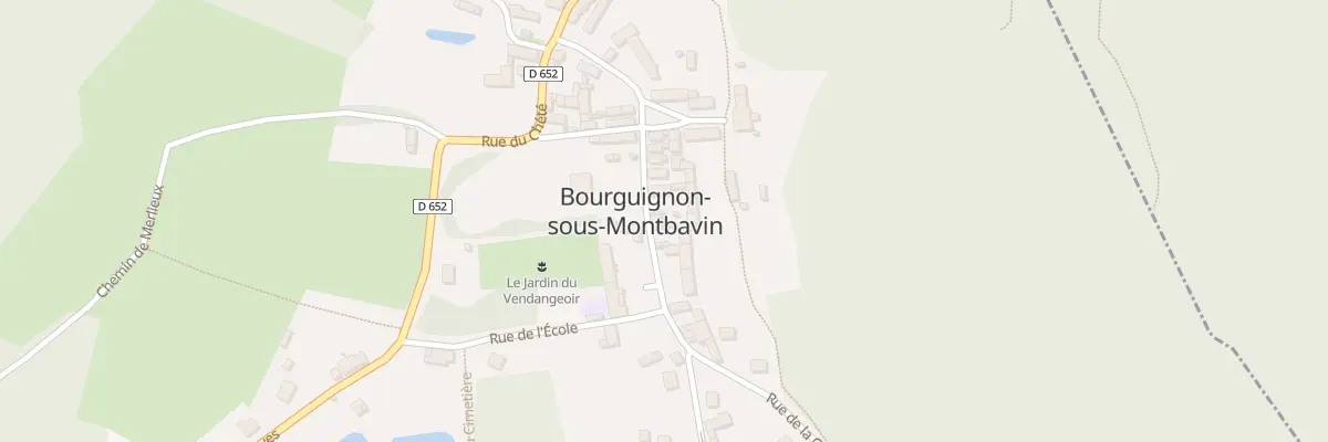 Plan du 6 Rue des Vendangeoirs à Bourguignon-sous-Montbavin