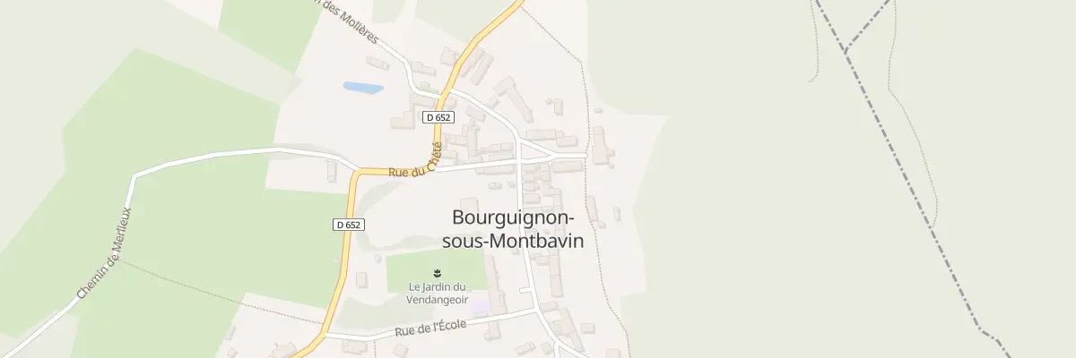 Plan du 14 Rue des Vendangeoirs à Bourguignon-sous-Montbavin