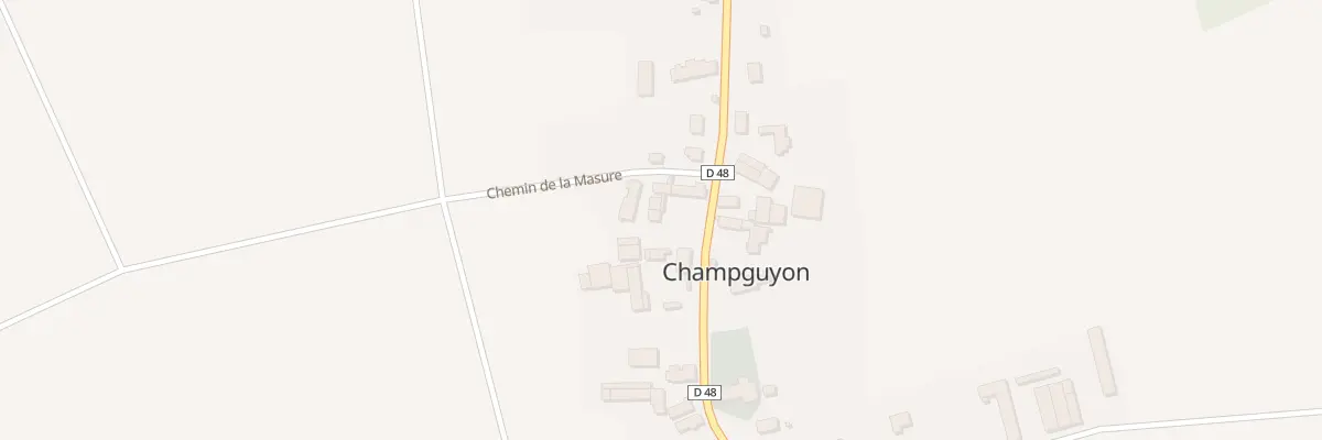 Plan du 2 Che Chemin de la Masure à Champguyon