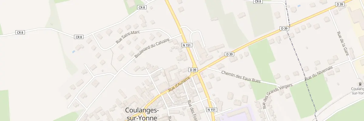Plan du 15 Rue d’Auxerre à Coulanges-sur-Yonne