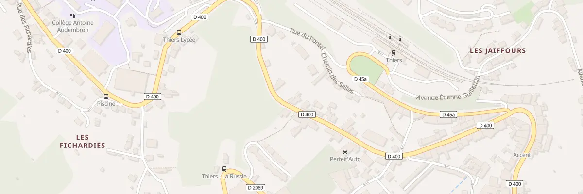 Plan du 25 Av Ernest Grange à Thiers