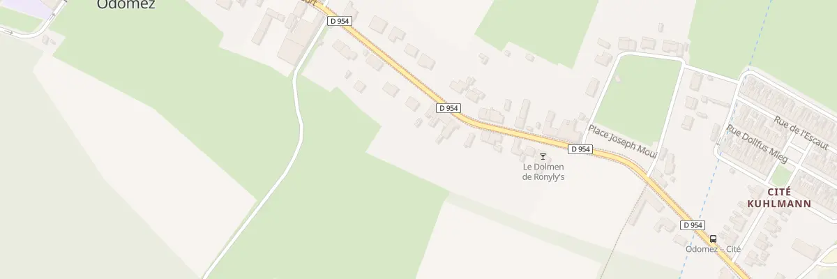 Plan du 970 Rue Pierre Delcourt à Odomez