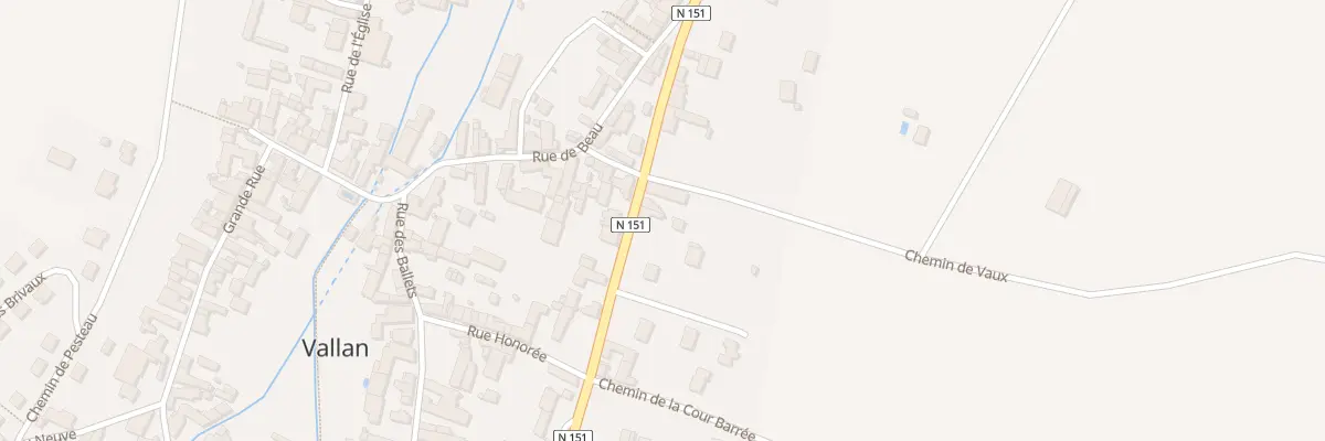 Plan du 30 Rte Nationale à Vallan