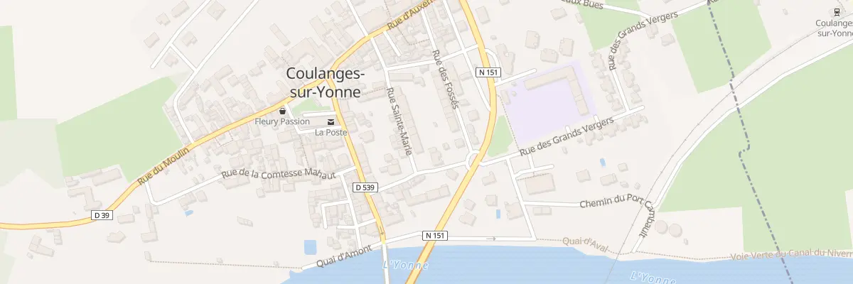 Plan du 2 Rue Ste Marie à Coulanges-sur-Yonne