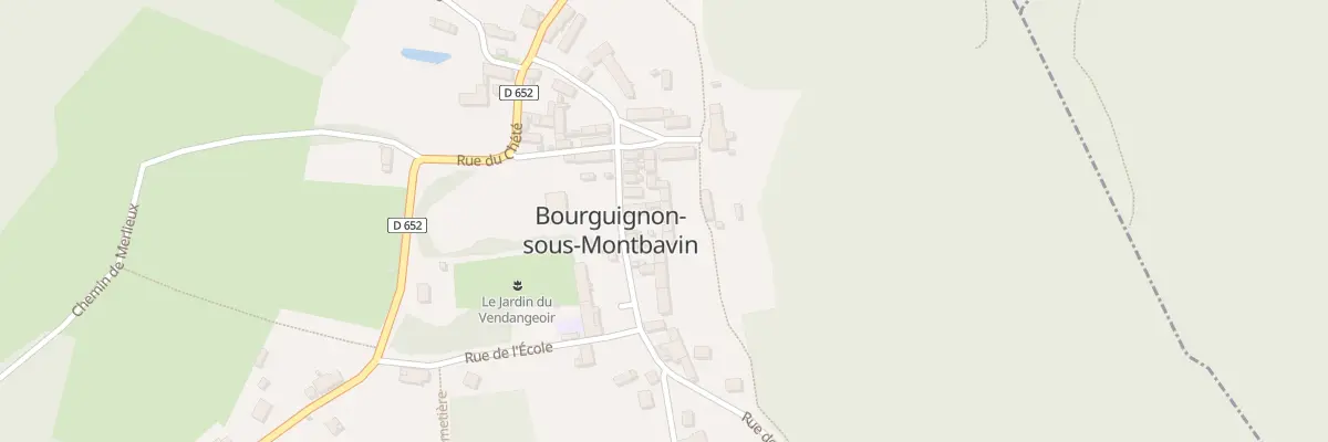 Plan du 8 Rue des Vendangeoirs à Bourguignon-sous-Montbavin
