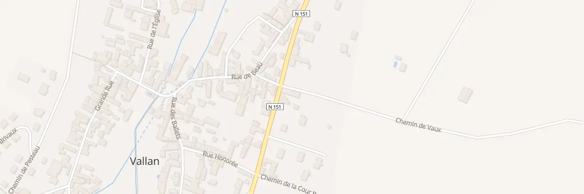 Plan du 148 Le Village à Vallan