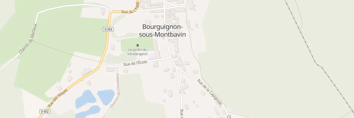 Plan du 2 Pl de la Mairie à Bourguignon-sous-Montbavin