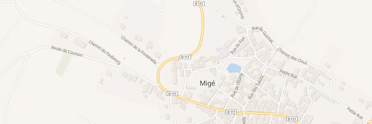 Plan du 3 Rue de la Petite Fontaine à Migé
