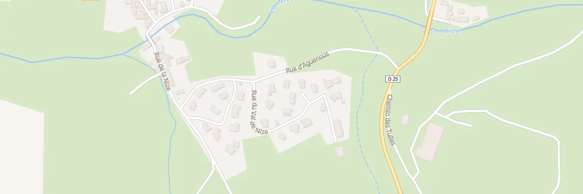 Plan du 207 Rue du Val de Nize à Brenoux