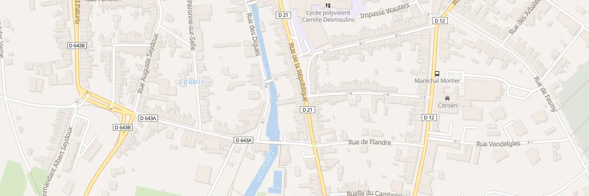 Plan du 84 Rue de la République au Cateau-Cambrésis