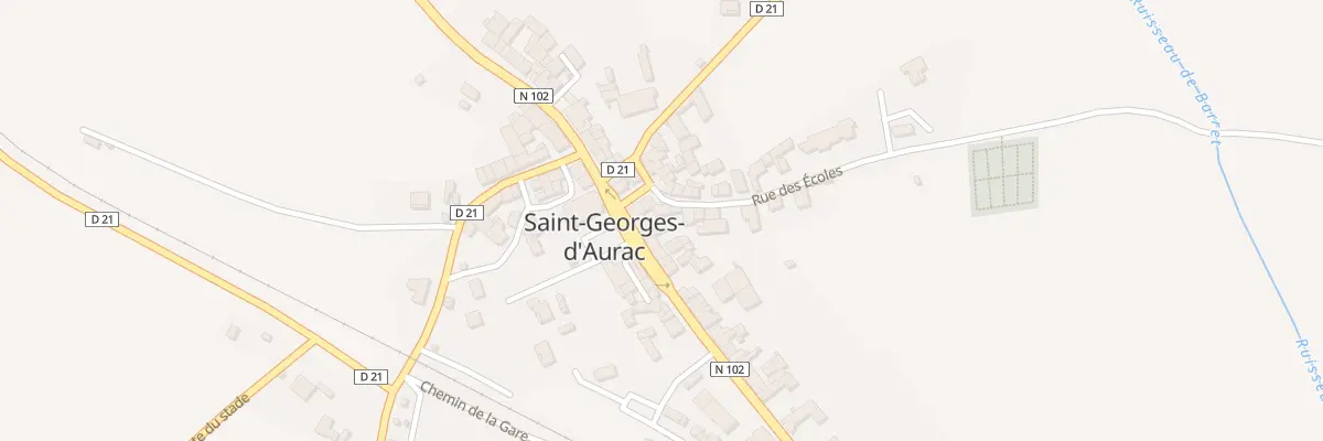 Plan du 7 Rue des Ecoles à Saint-Georges-d’Aurac