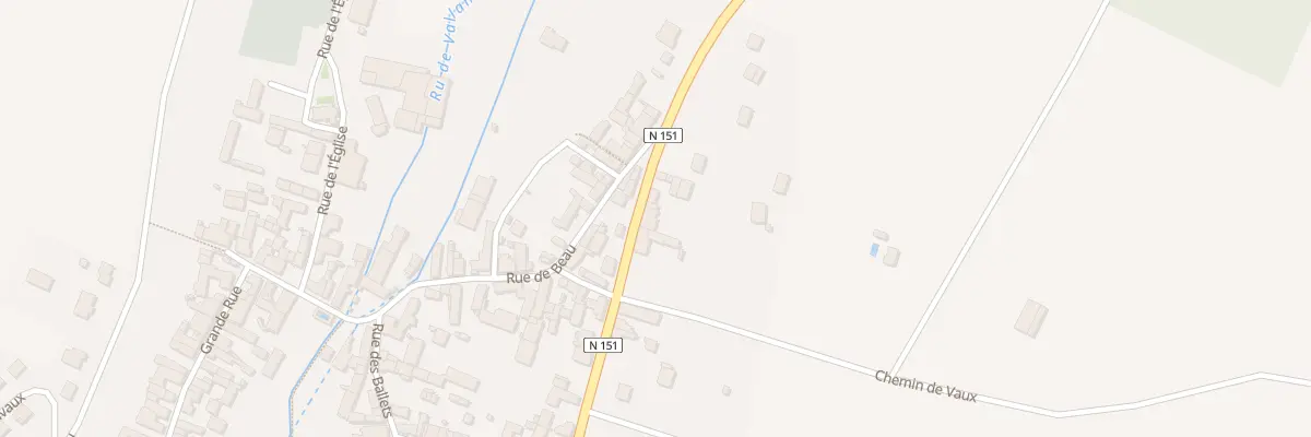 Plan du 36 Rte Nationale à Vallan