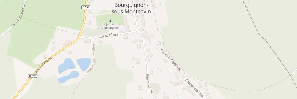 Plan du 1 Rue du Lavoir à Bourguignon-sous-Montbavin