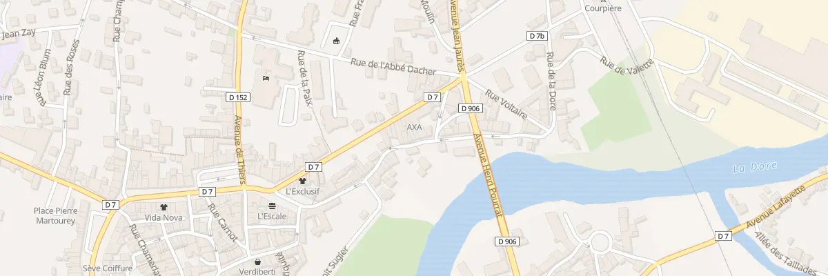 Plan du 33 Rue du 11 Novembre à Courpière
