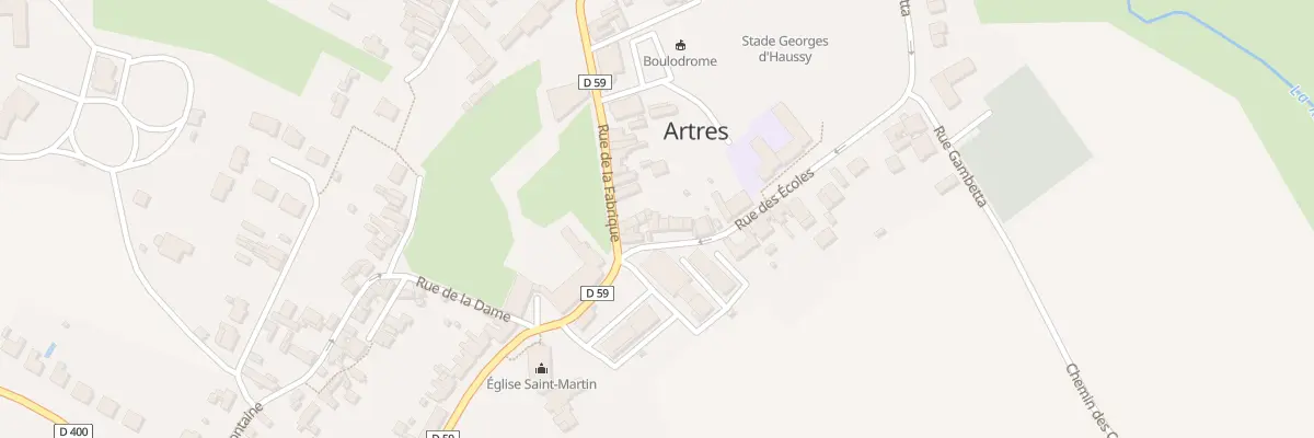 Plan du 3 Rue des Ecoles à Artres