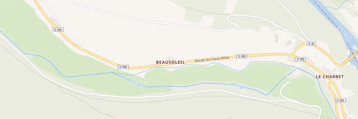 Plan du 1 Beau Soleil à Chanteuges
