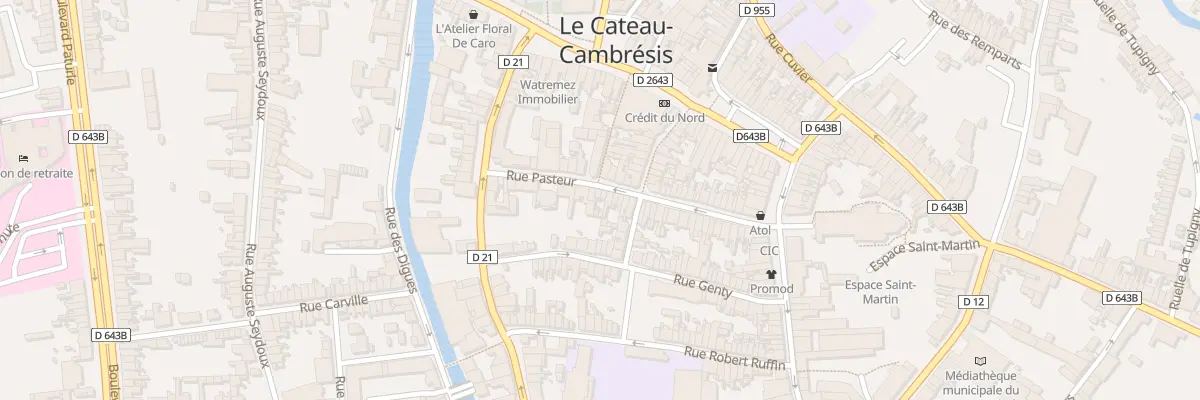 Plan du 47 Rue Pasteur au Cateau-Cambrésis