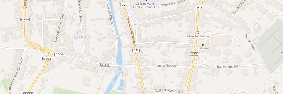 Plan du 25 Rue Jules Hallette au Cateau-Cambrésis