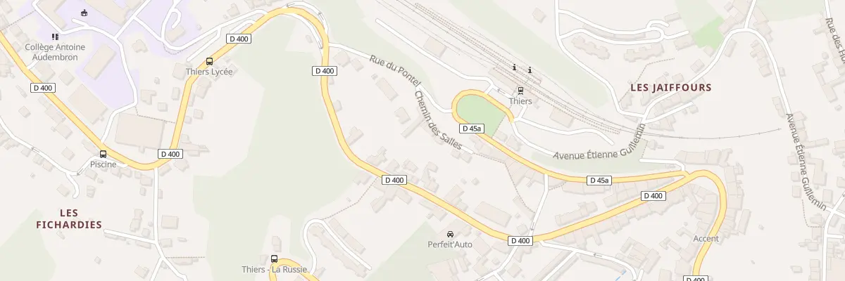 Plan du 7 Che des Salles à Thiers