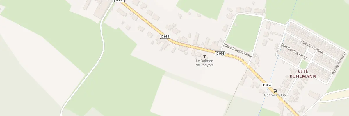Plan du 1030 Rue Pierre Delcourt à Odomez