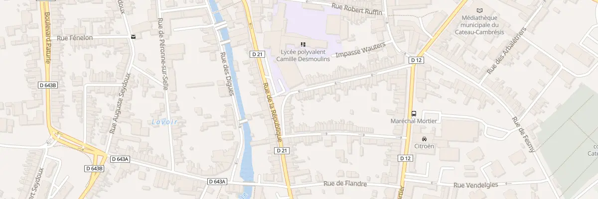 Plan du 49 Rue Louis Carlier au Cateau-Cambrésis