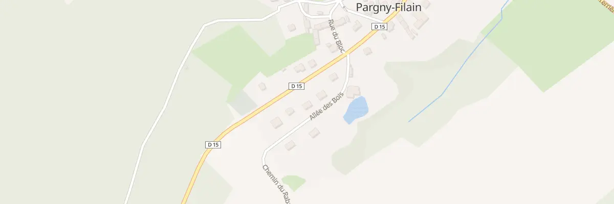 Plan du 6 All des Bois à Pargny-et-Filain
