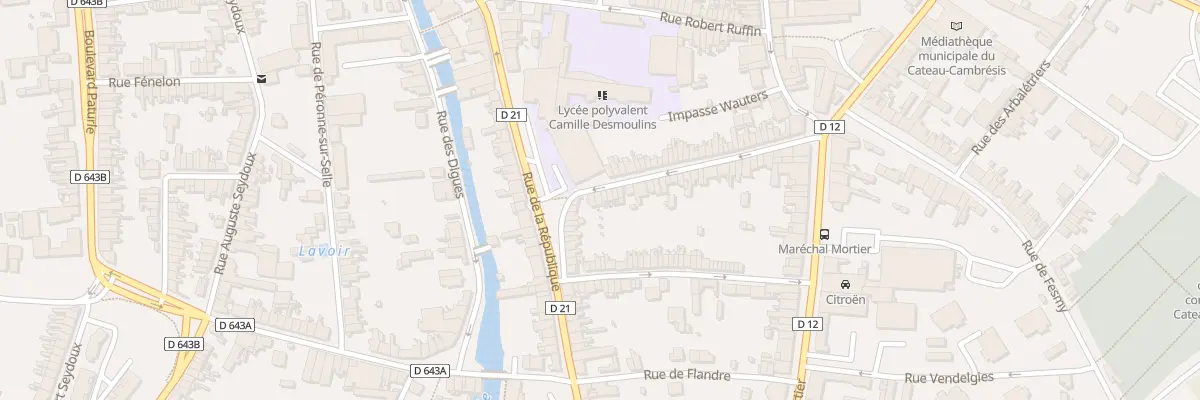 Plan du 47 Rue Louis Carlier au Cateau-Cambrésis