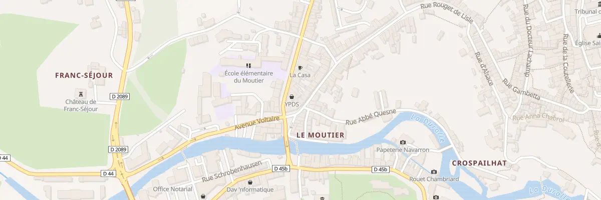 Plan du 109 Rue Rouget de l’Isle à Thiers