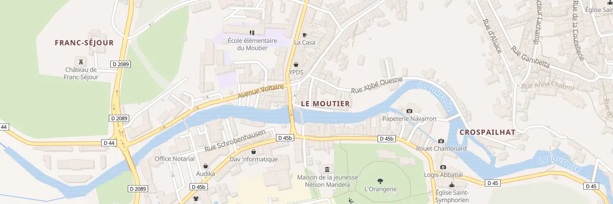 Plan du 123 Rue Rouget de l’Isle à Thiers