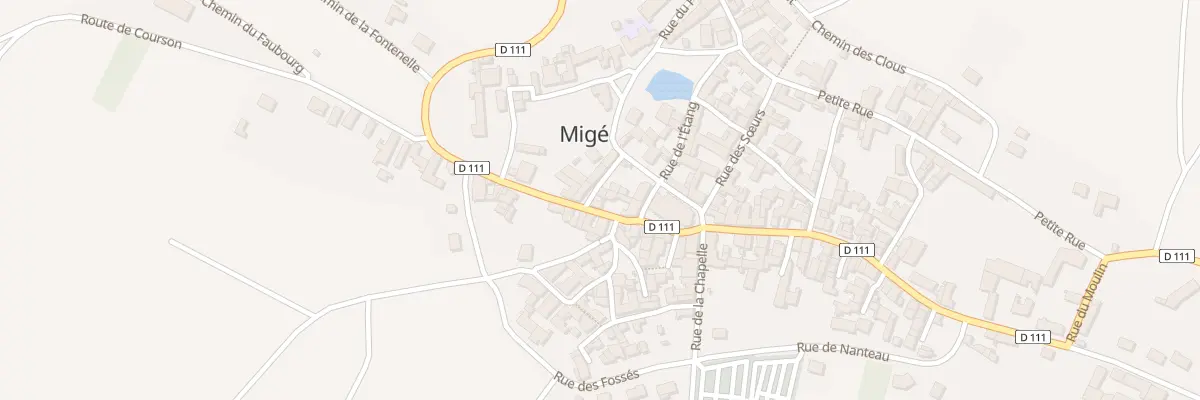 Plan du 9 Grande Rue à Migé