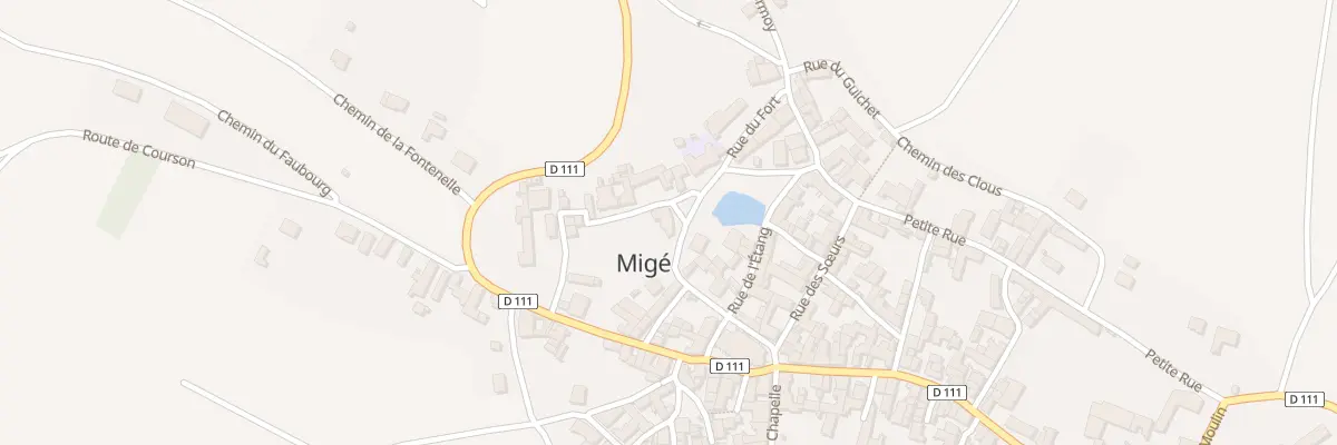 Plan du 1 Pl de la Mairie à Migé
