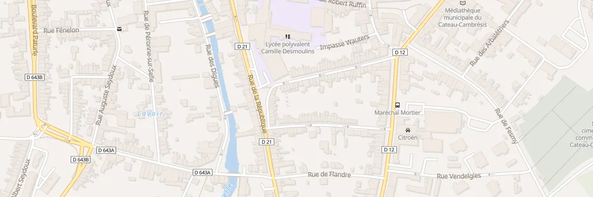 Plan du 41 Rue Louis Carlier au Cateau-Cambrésis