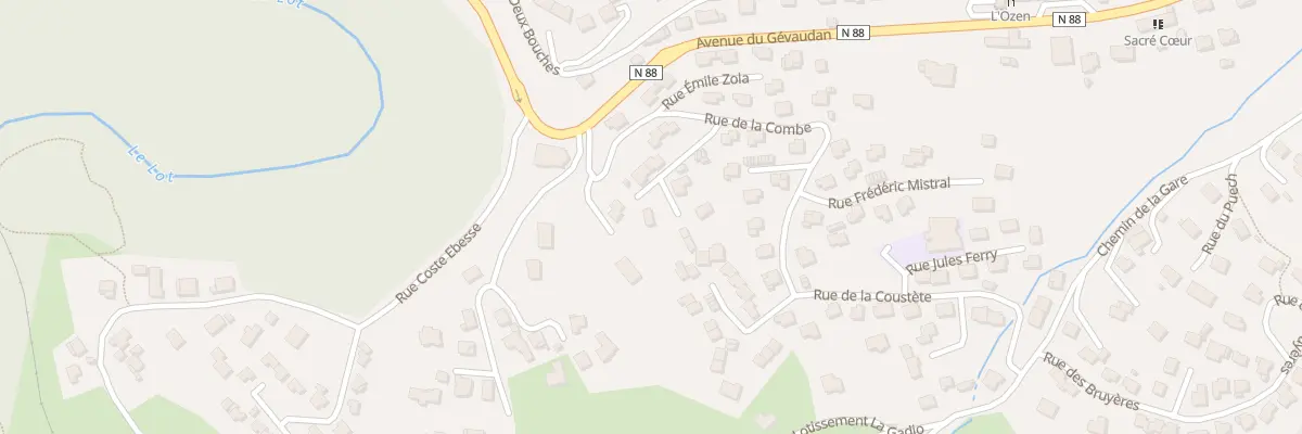 Plan du 3 Rue Lamartine à Badaroux
