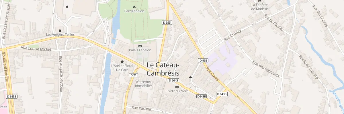 Plan du 2 Rue Etienne Dollet au Cateau-Cambrésis