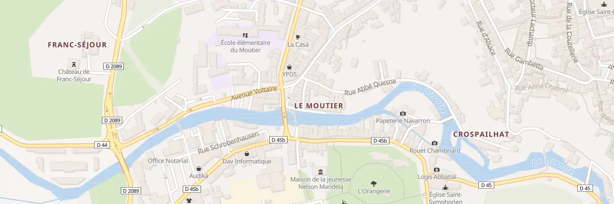 Plan du 108 Rue Rouget de l’Isle à Thiers