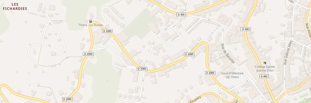 Plan du 18 Rue de Chateldon à Thiers