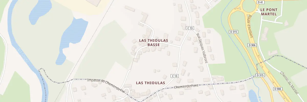 Plan du 9 Las Thioulas Basse à Courpière
