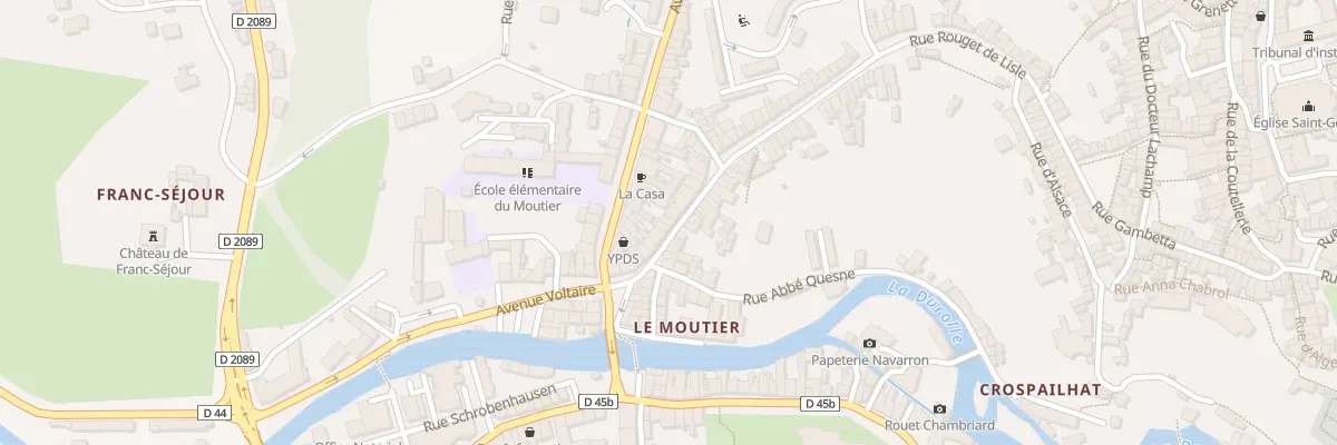 Plan du 101 Rue Rouget de l’Isle à Thiers