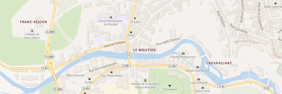 Plan du 106 Rue Rouget de l’Isle à Thiers