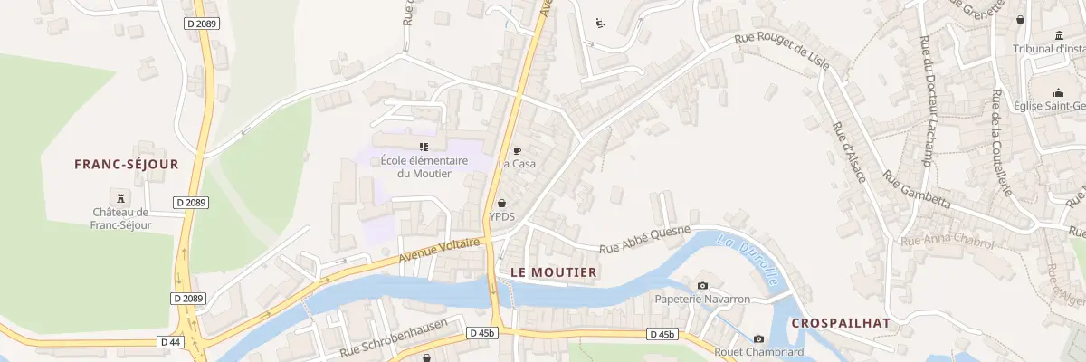 Plan du 99 Rue Rouget de l’Isle à Thiers