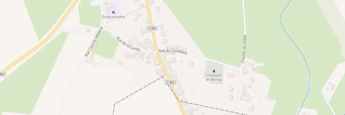 Plan du 1 Rue du Calvaire à Montay