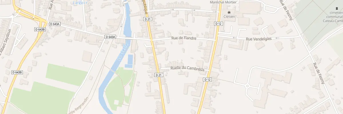 Plan du 14 Rle du Cambrésis au Cateau-Cambrésis