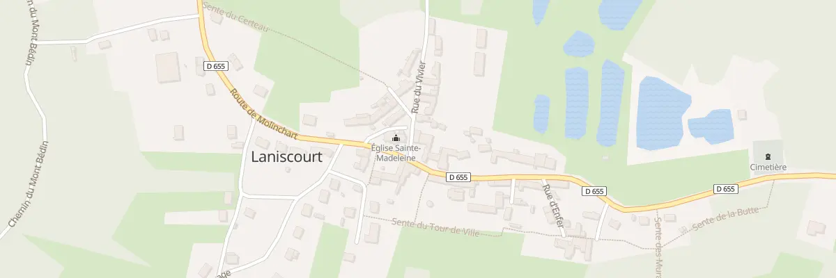 Plan du 1 Rue du Vivier à Laniscourt