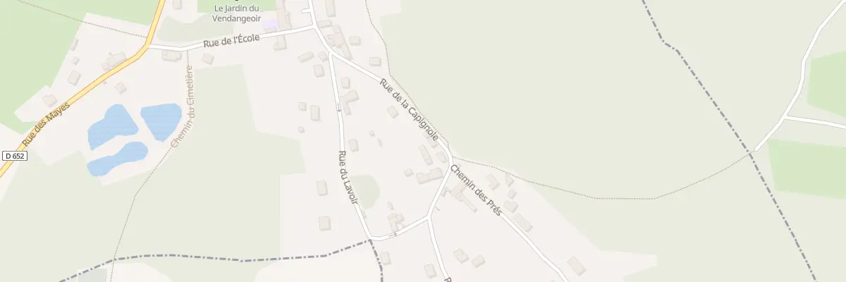 Plan du 4 Rue de la Capignole à Bourguignon-sous-Montbavin